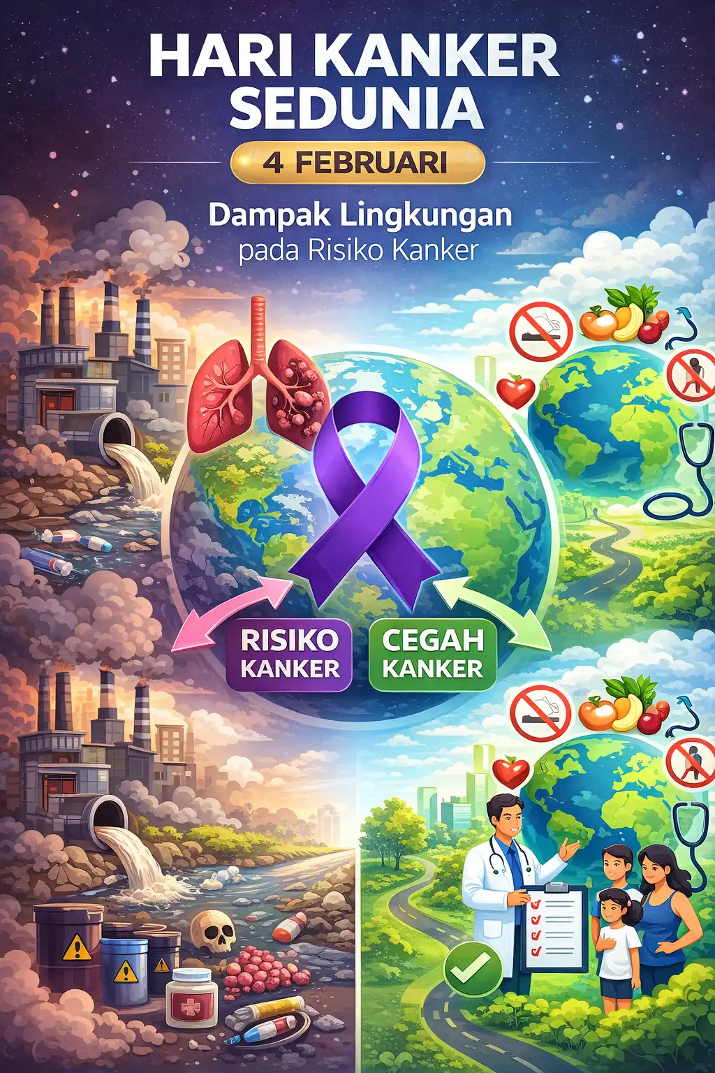 Read more about the article 4 Februari Hari Kanker Sedunia WHO: Paparan Lingkungan Berkontribusi terhadap Risiko