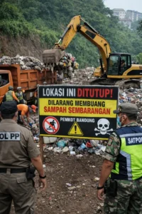 Read more about the article Atasi Tumpukan Sampah Liar, Pemkot Bandung Tutup Lokasi Pembuangan Ilegal di Dago