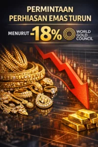 Read more about the article Permintaan Perhiasan Emas Turun 18%, World Gold Council Ungkap Penyebabnya